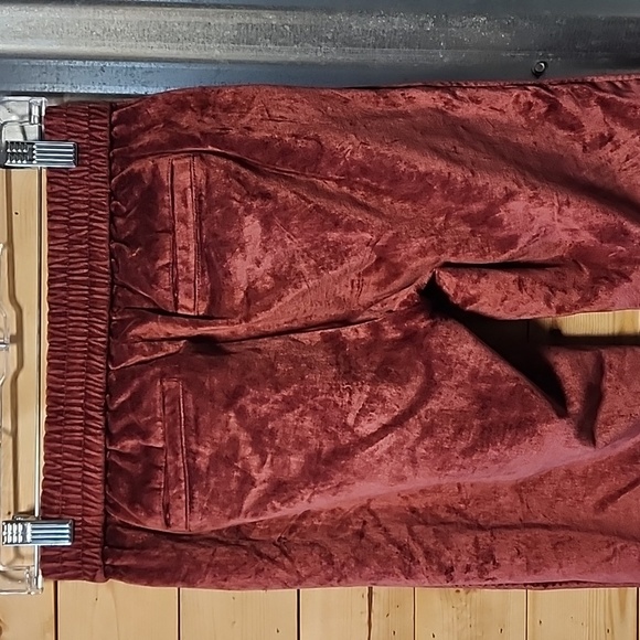 Madewell velvet maroon pants size XXS - Picture 6 of 9